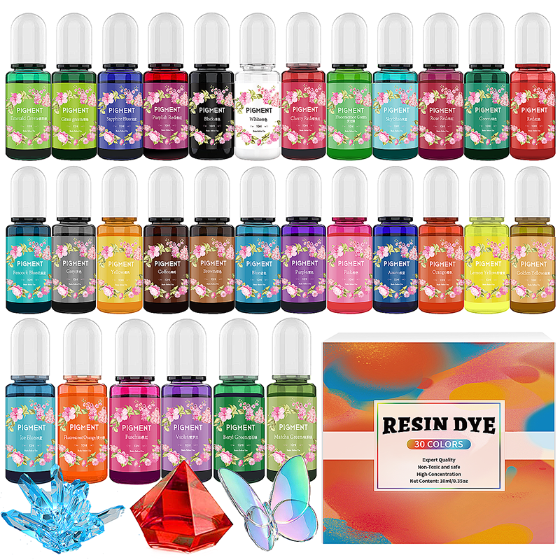 Jewelry Making Uv Resin Kit - Epoxy Resin Pigment Kits Candle Dye