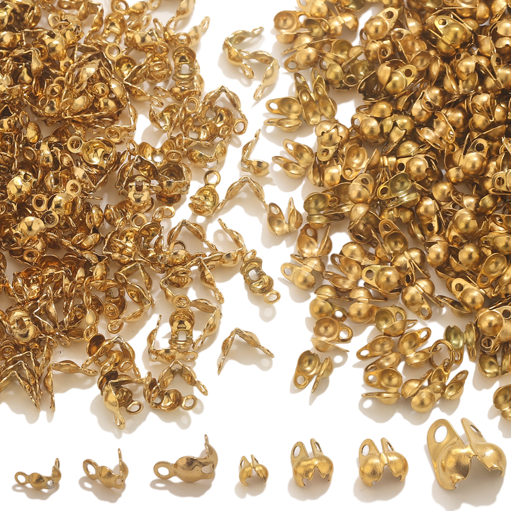 Jewelry Making Accessories - 50pcs PVD Gold Plated Stainless Steel