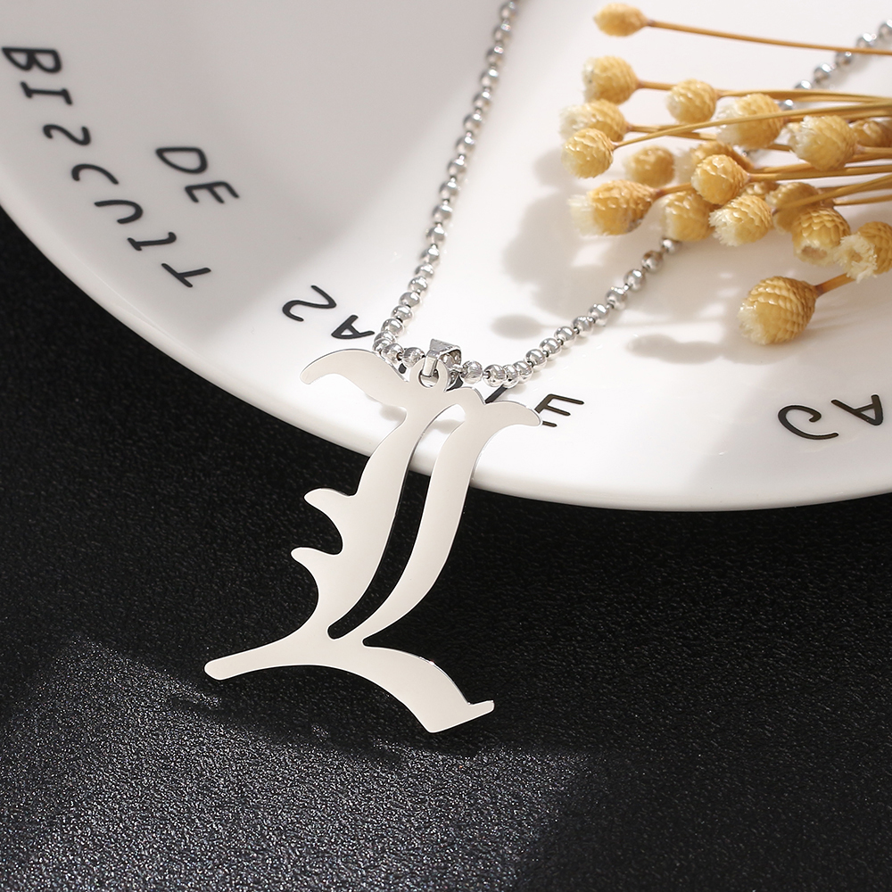 Jewelry Making Accessories - Death Note L Letter Necklace Creative