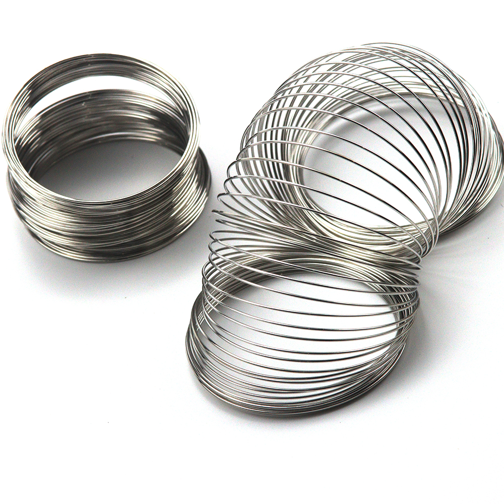 Memory Wire Bracelet - 10/20 Loops Metal Wire Memory Steel