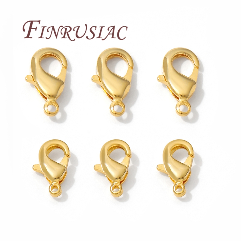 Jewelry Making Necklaces - 10mm 12mm 18K Gold Plated Lobster