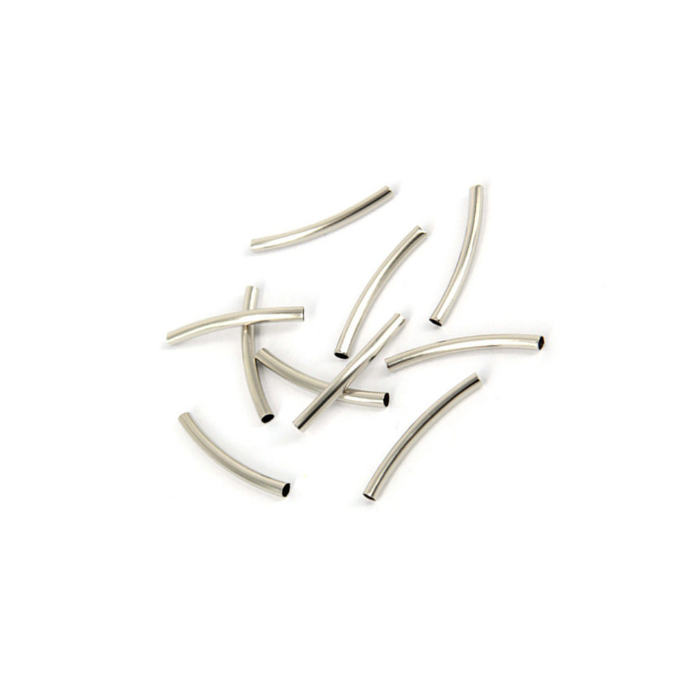 Memory Wire Bracelet - 500Pcs Copper Tube Jewelry Accessories Silver