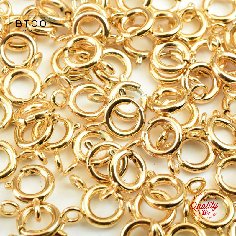 Jewelry Making Necklaces - 14K Gold Filled Spring Ring Clasps