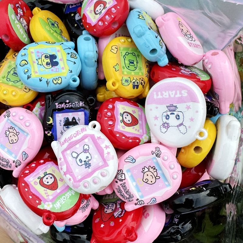 Random1-6pcs Tamagotchi Bead A - Jewelry Making Accessories 评论和价格