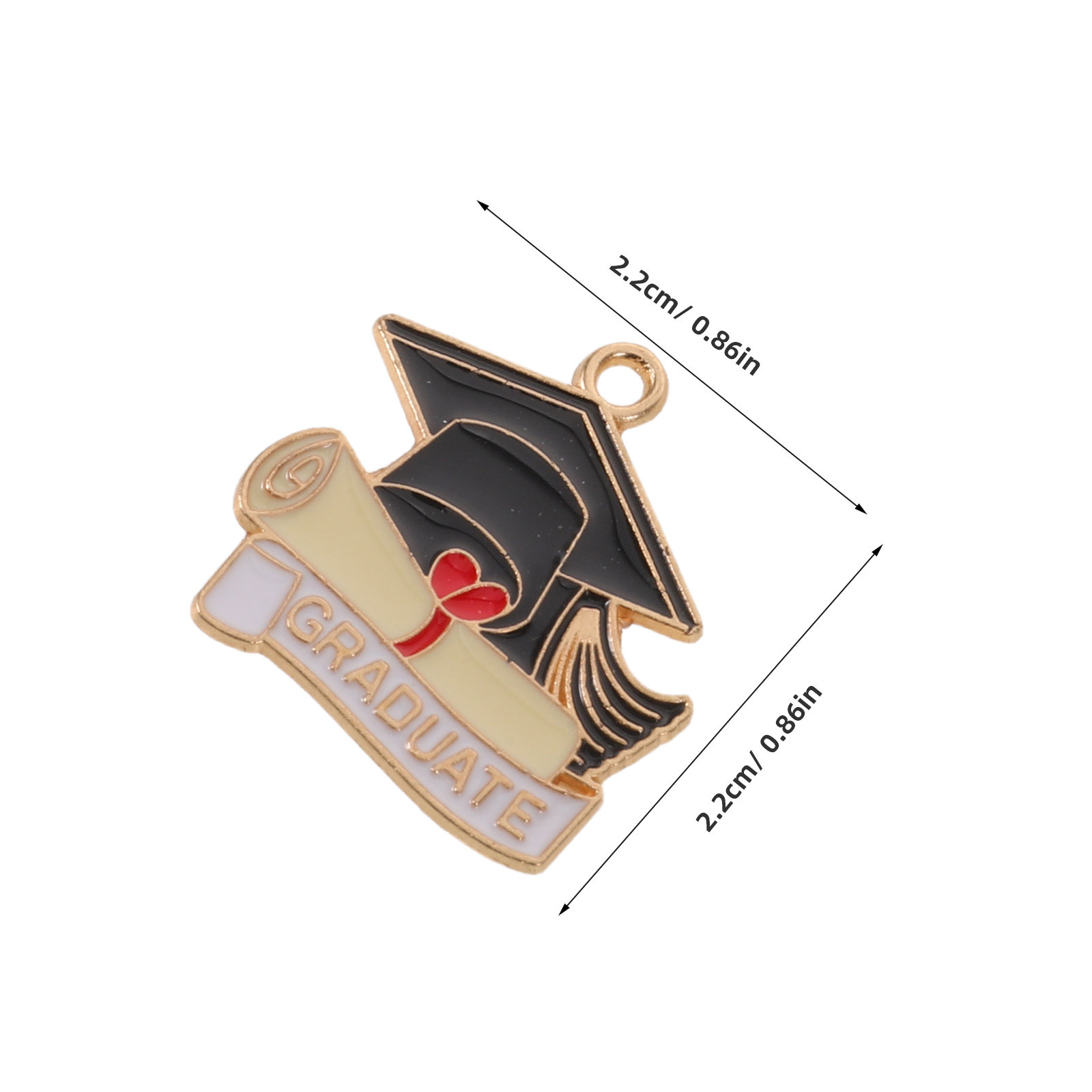 30Pcs Graduation Cap Pendant C - Jewelry Making Diploma 评论和价格