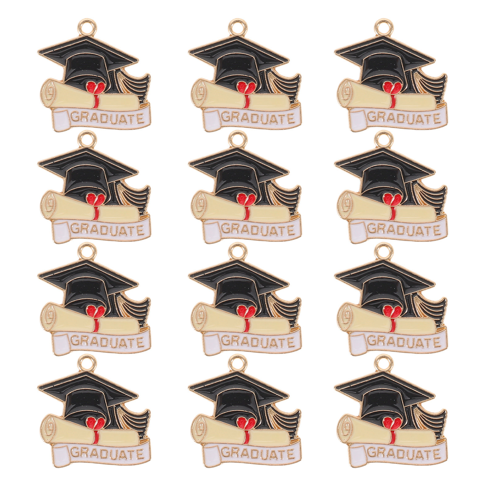 30Pcs Graduation Cap Pendant C - Jewelry Making Diploma 评论和价格