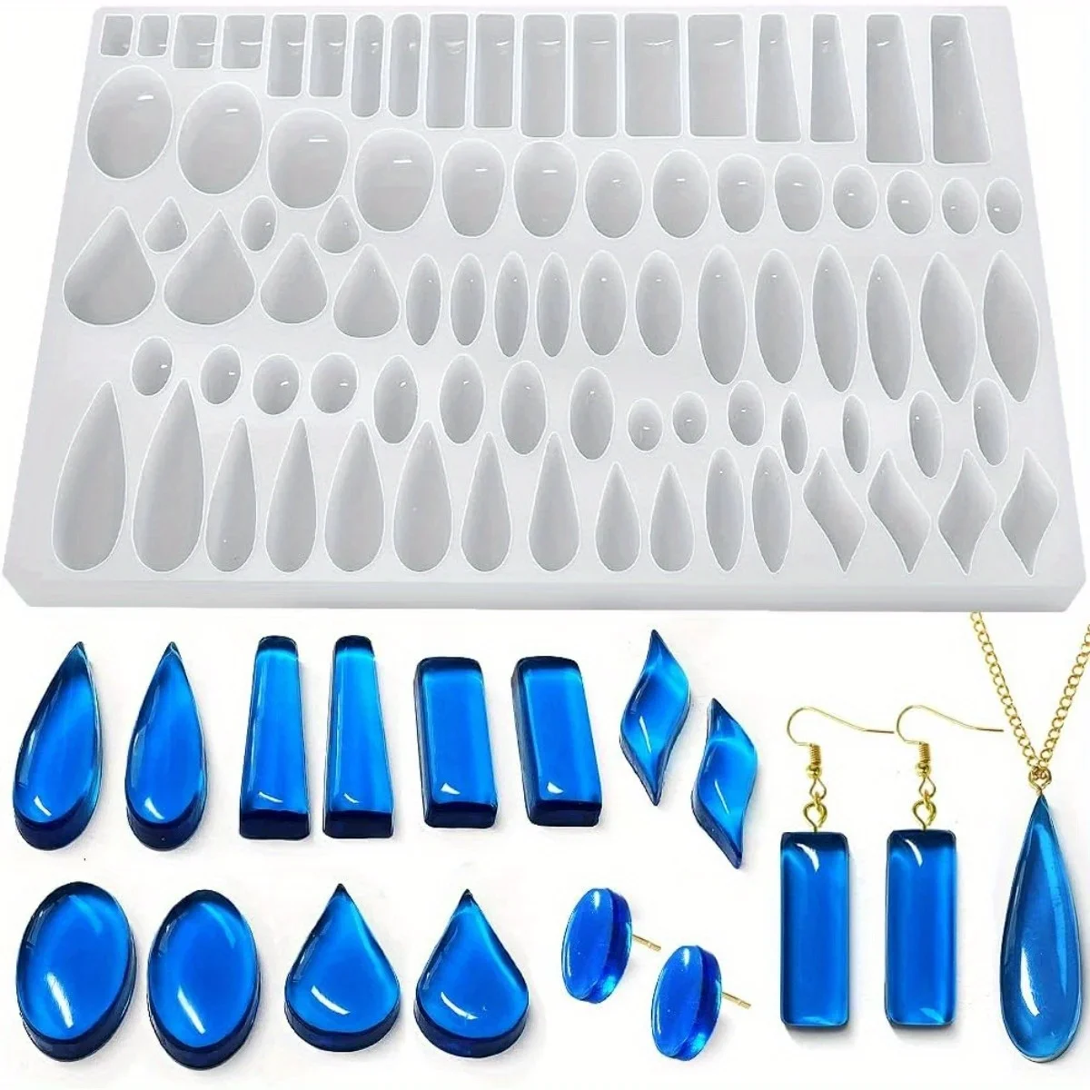 Stud Earrings Silicone Mold wi - Jewelry Making Uv Resin Kit 评论和价格