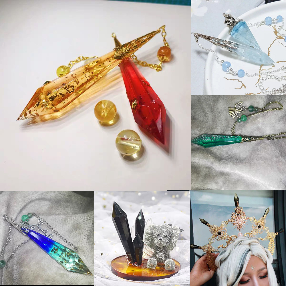 1pcs DIY Crystal Pendulum Epox - Jewelry Making Uv Resin Kit 评论和价格