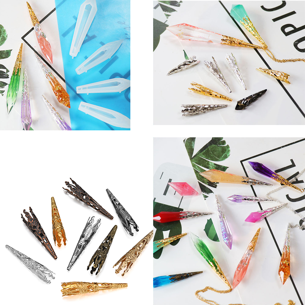 1pcs DIY Crystal Pendulum Epox - Jewelry Making Uv Resin Kit 评论和价格