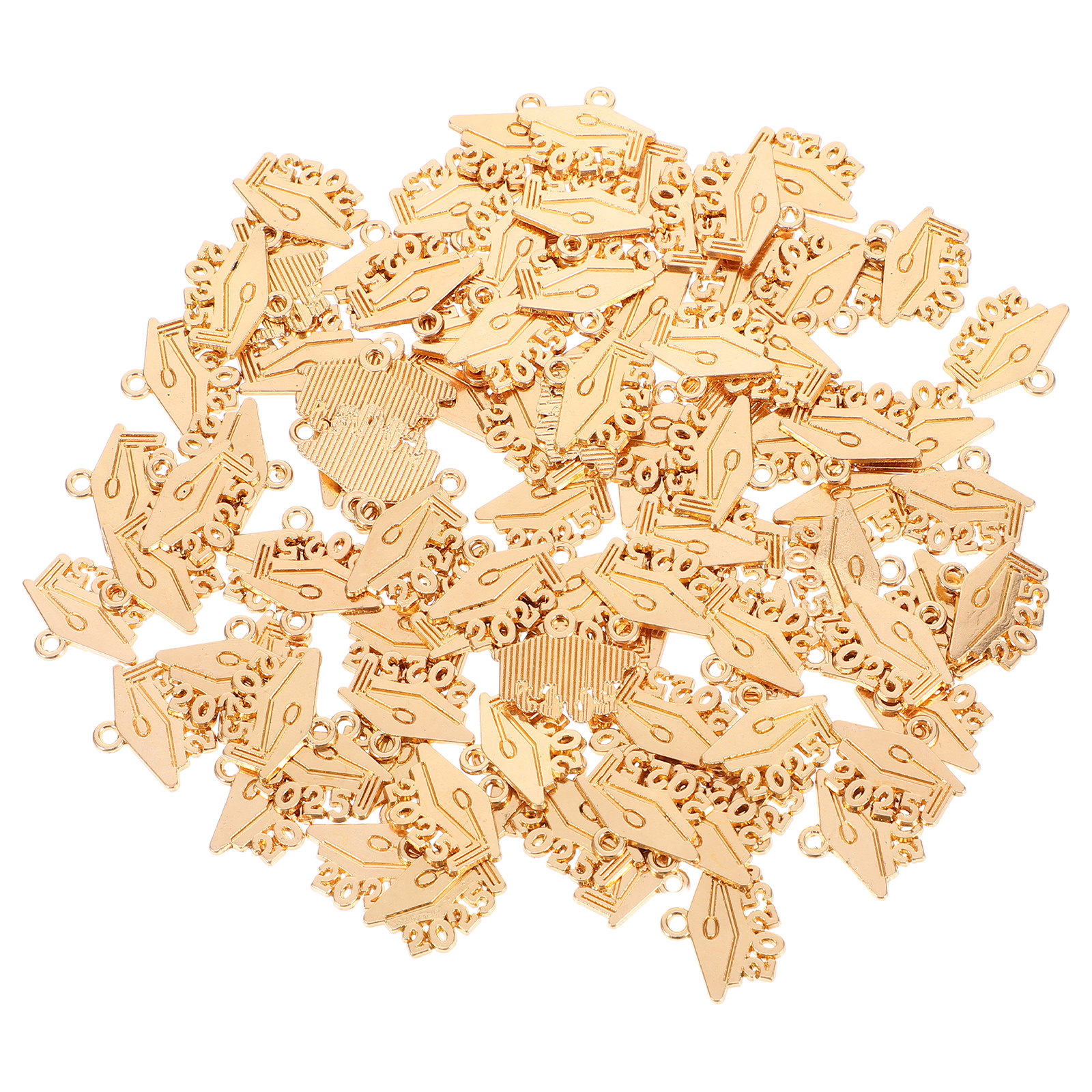 100Pcs Grad Cap Pendant Alloy  - Jewelry Making Classes 评论和价格