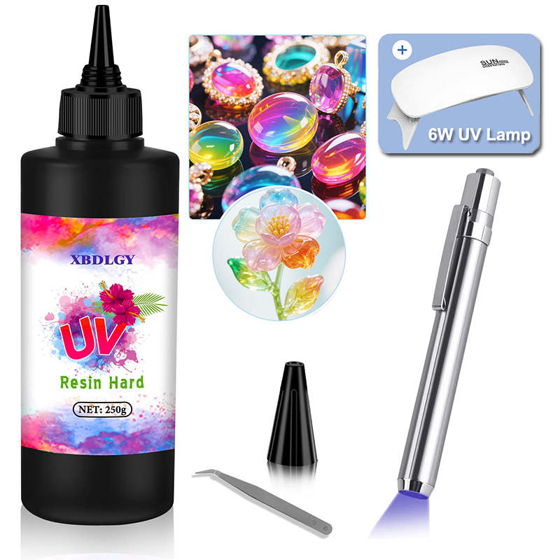 200g/250g/500g UV Resin Hard G - Jewelry Making Uv Resin Kit 评论和价格