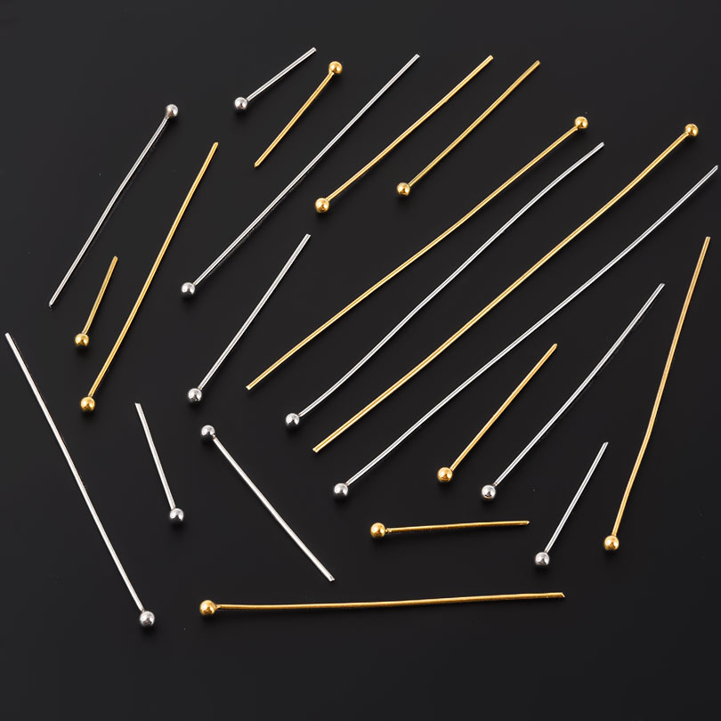 50pcs/Lot 18K Gold Plated Ball - Jewelry Making Rivets 评论和价格
