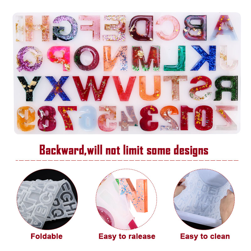 Alphabet Epoxy Resin Mold Kit  - Jewelry Making Uv Resin Kit 评论和价格