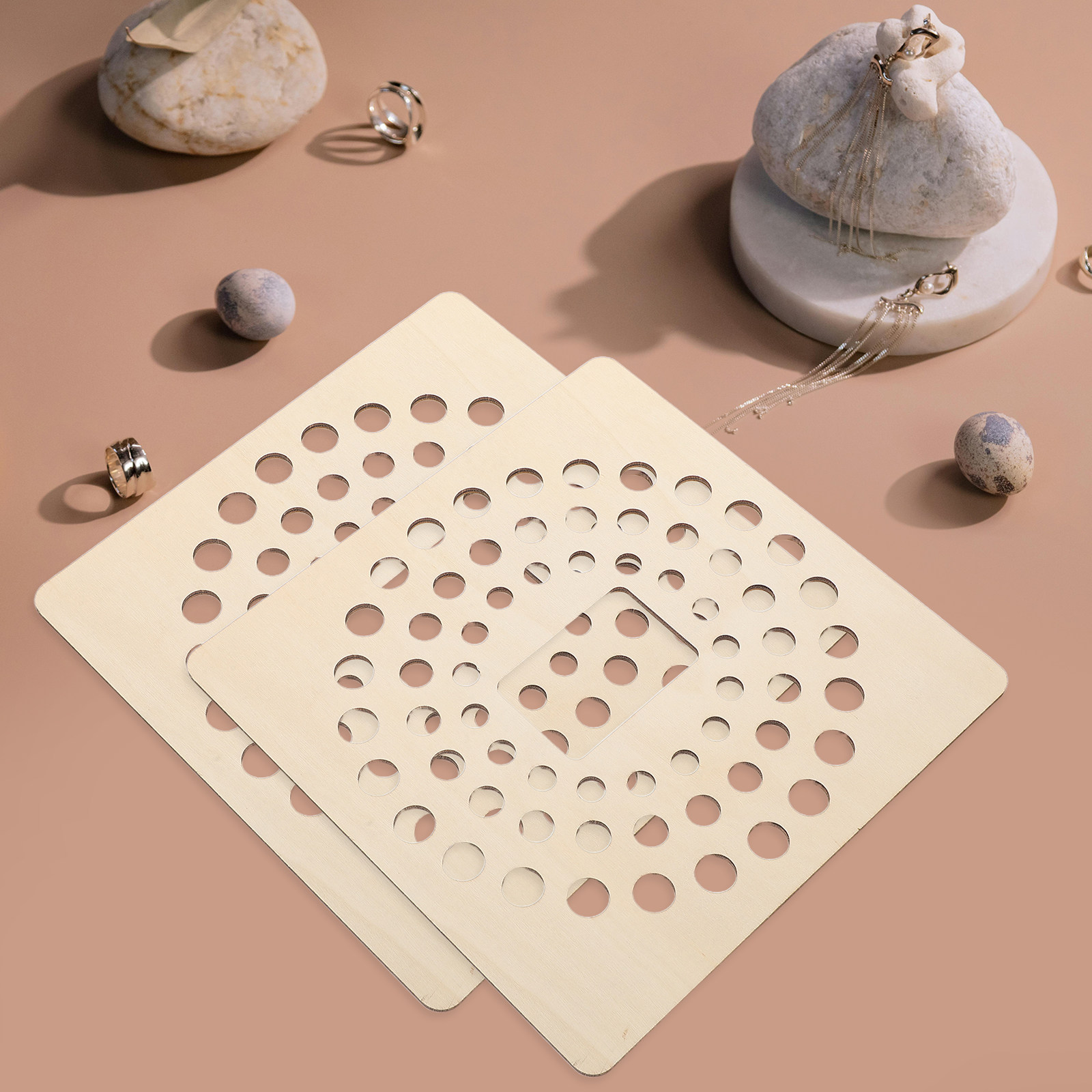 4Pcs Wood Bead Board for Jewel - Jewelry Making Tray 评论和价格
