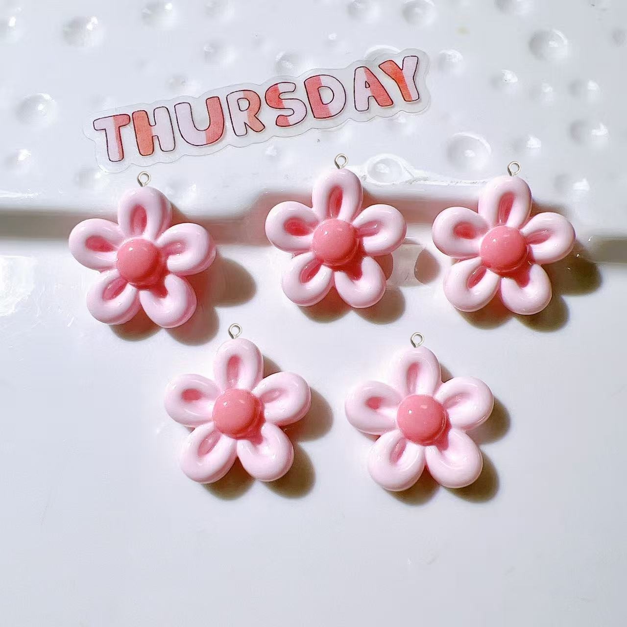 10Pcs Cute Sweet Flower Planar - Jewelry Making 4 Year Old 评论和价格