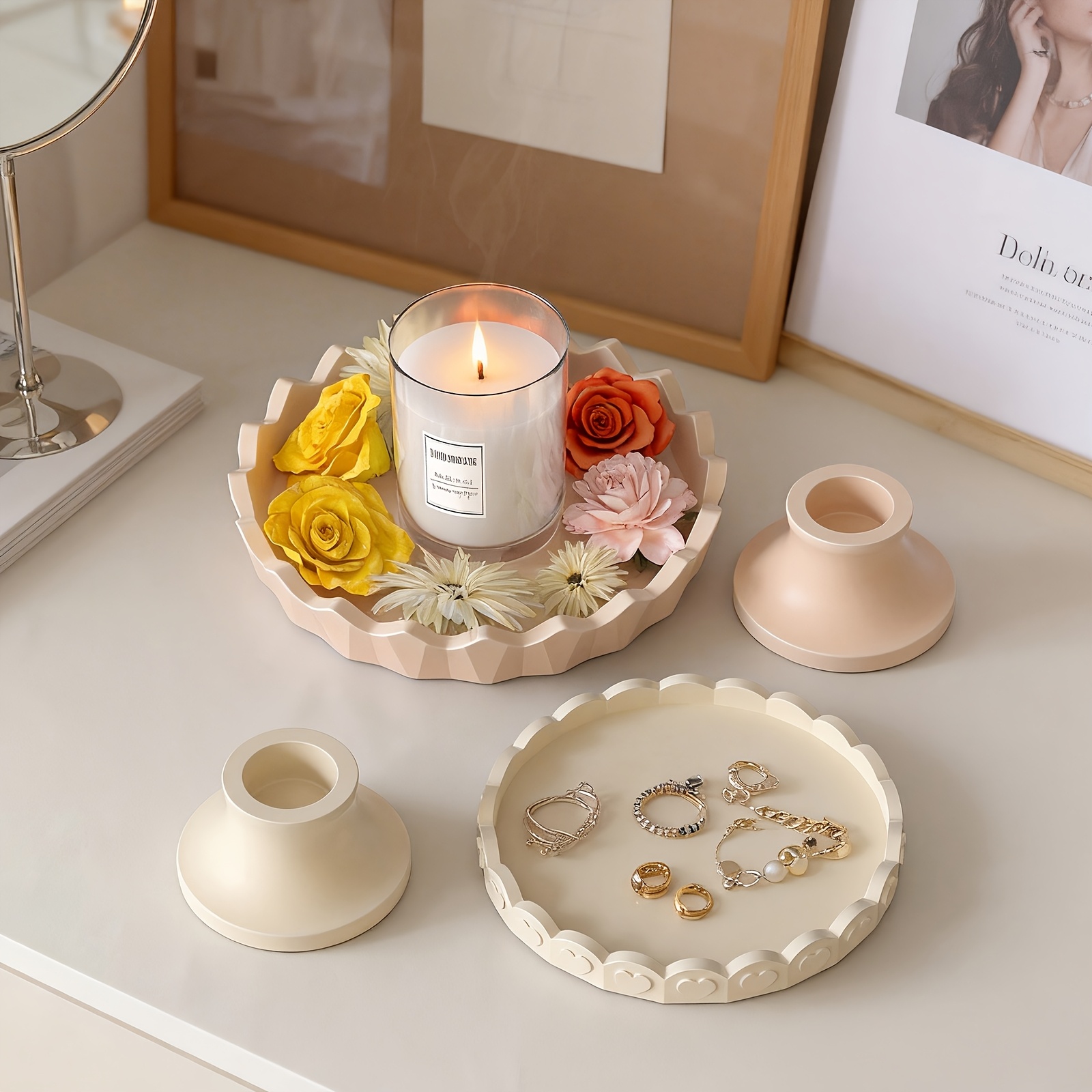 2pcs Silicone Tray Mold Set, R - Jewelry Making Uv Resin Kit 评论和价格