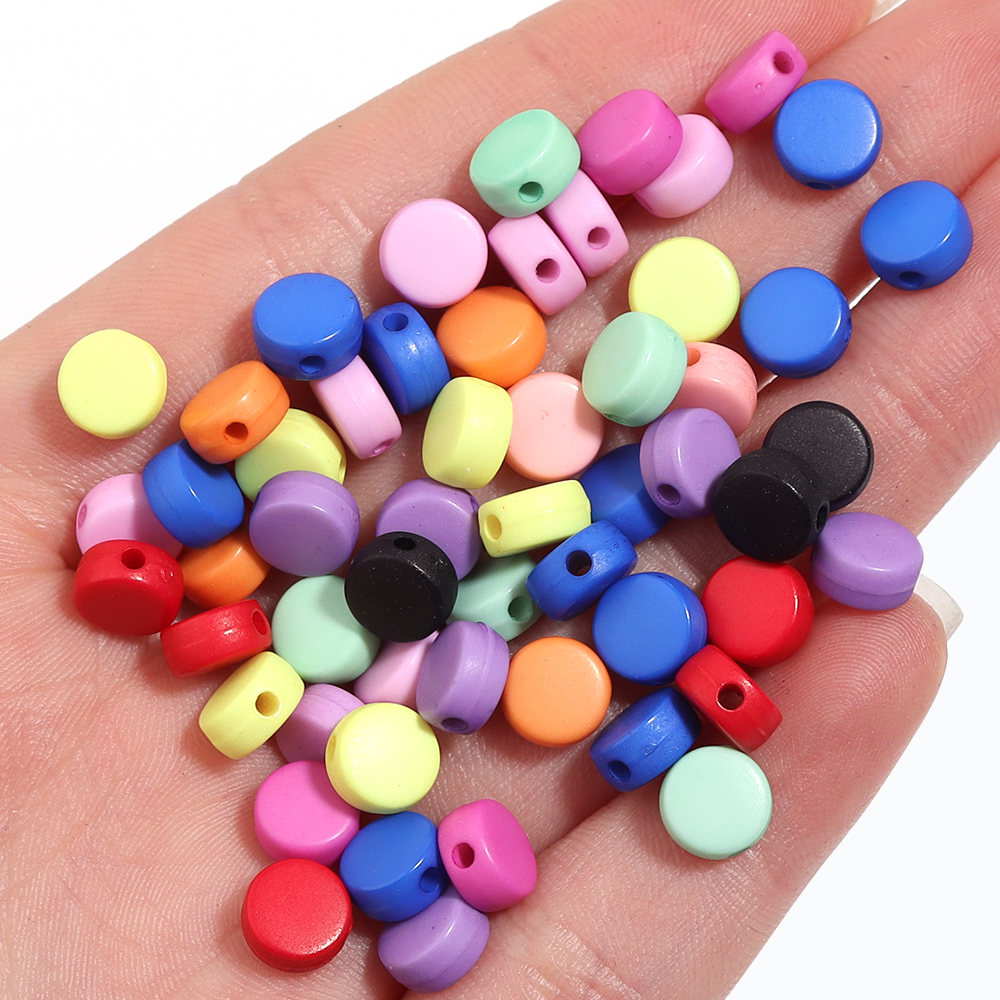 100PCS/Lot Colorful Acrylic Be - Jewelry Making 4 Year Old 评论和价格