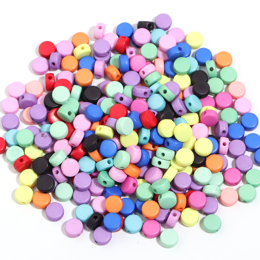 100PCS/Lot Colorful Acrylic Be - Jewelry Making 4 Year Old 评论和价格