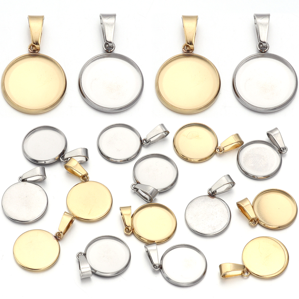 5-10pcs 6-30mm Stainless Steel - Jewelry Making Tray 评论和价格