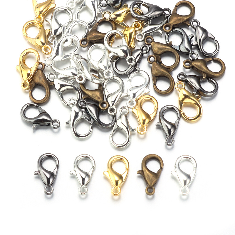 100pcs 9 12 14mm Zinc Alloy Lo - Jewelry Making Necklaces 评论和价格