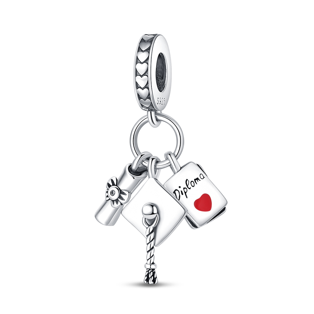 Charms Graduation Cap Diploma  - Jewelry Making Diploma 评论和价格