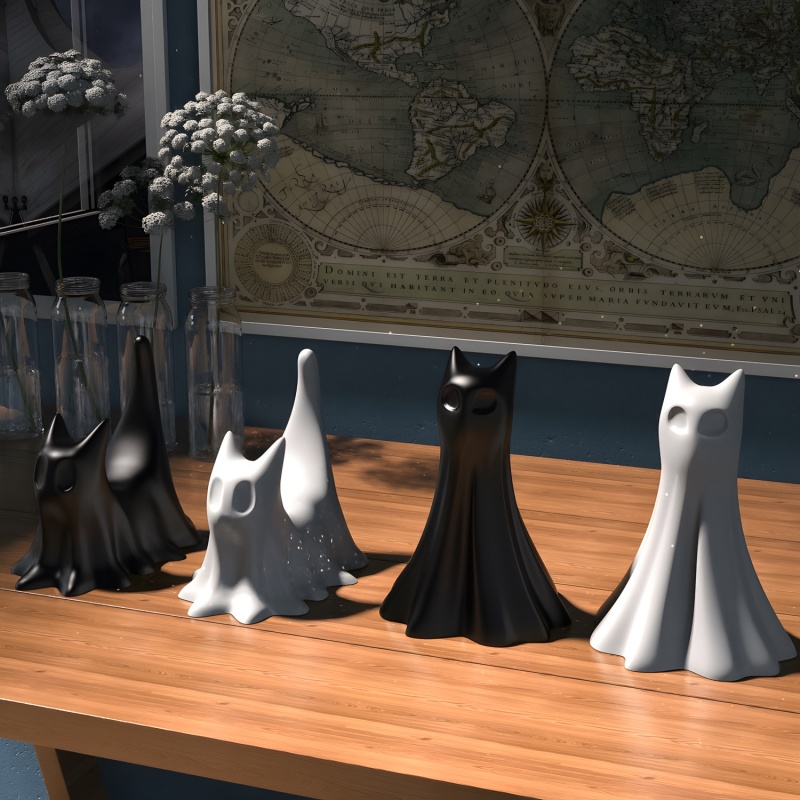 Ghost Cat Halloween Desktop Or - Jewelry Making Uv Resin Kit 评论和价格