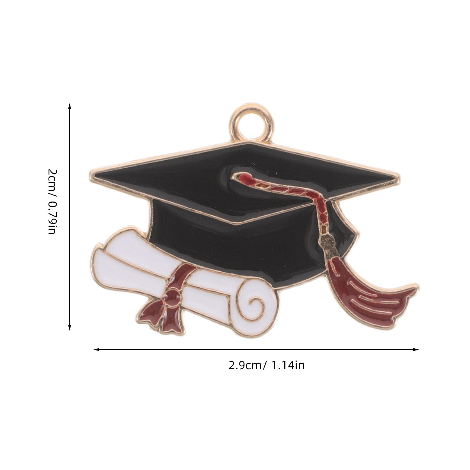 50Pcs Graduation Cap Pendants  - Jewelry Making Diploma 评论和价格