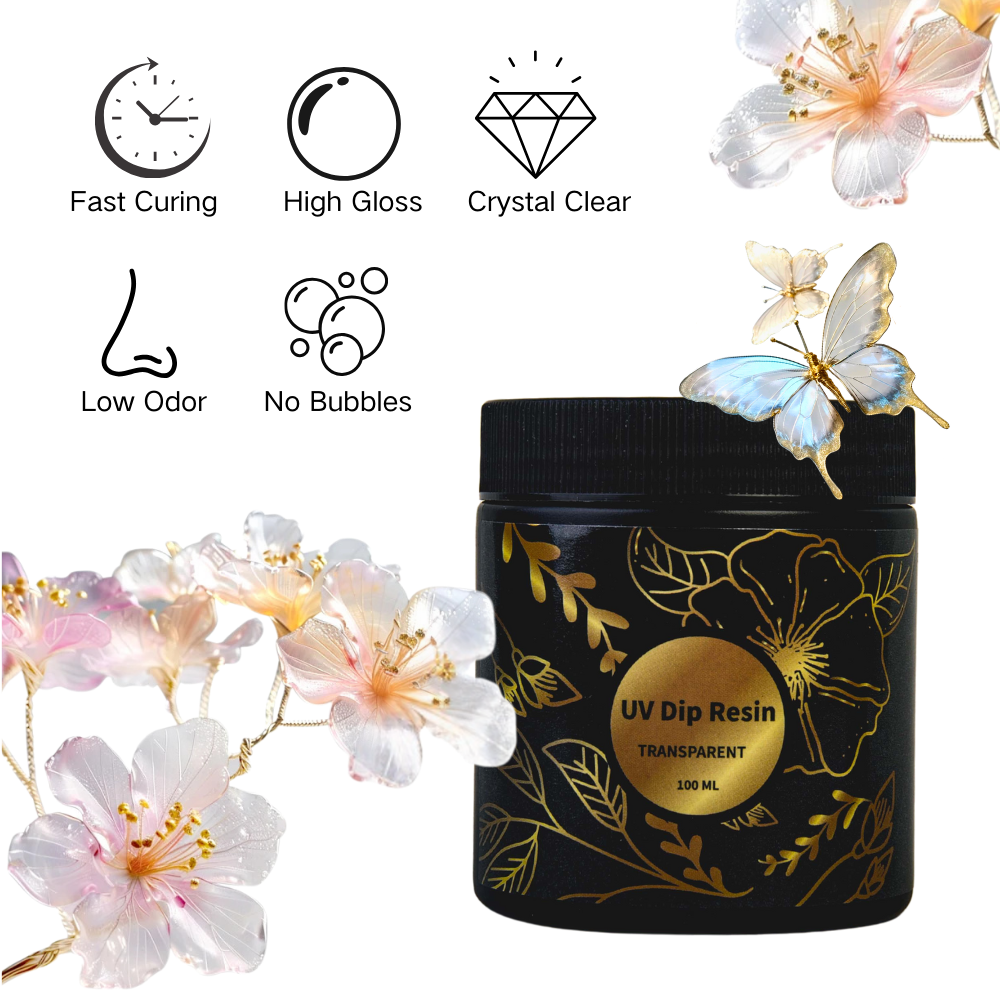 UV DIP Resin Glue Set 50/100ml - Jewelry Making Uv Resin Kit 评论和价格