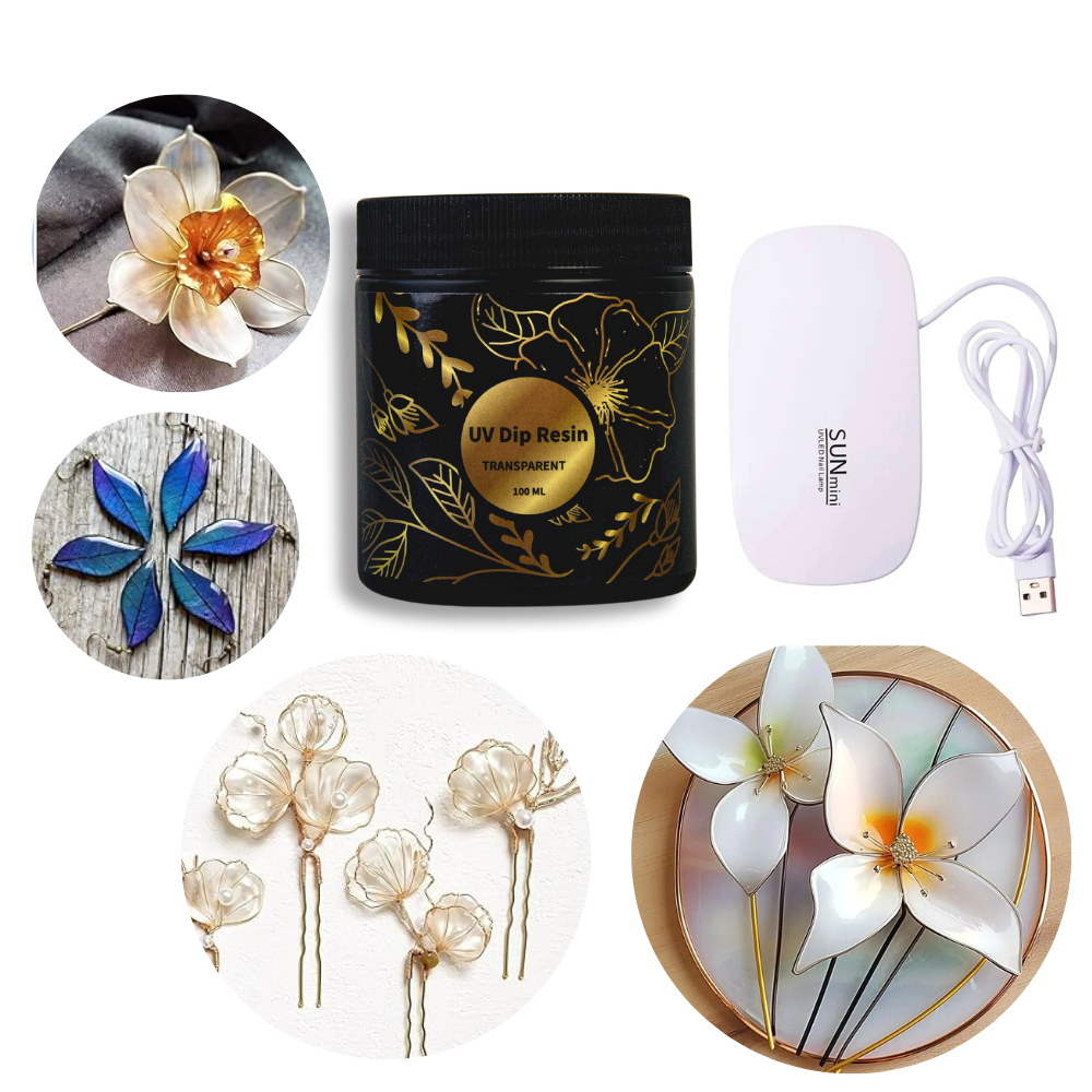 UV DIP Resin Glue Set 50/100ml - Jewelry Making Uv Resin Kit 评论和价格