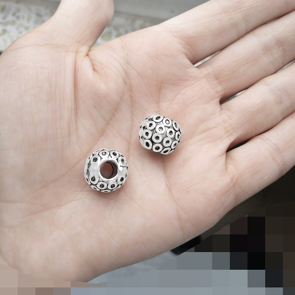 Beads 14mm DIY Large 5mm Hole  - Jewelry Making Rivets 评论和价格
