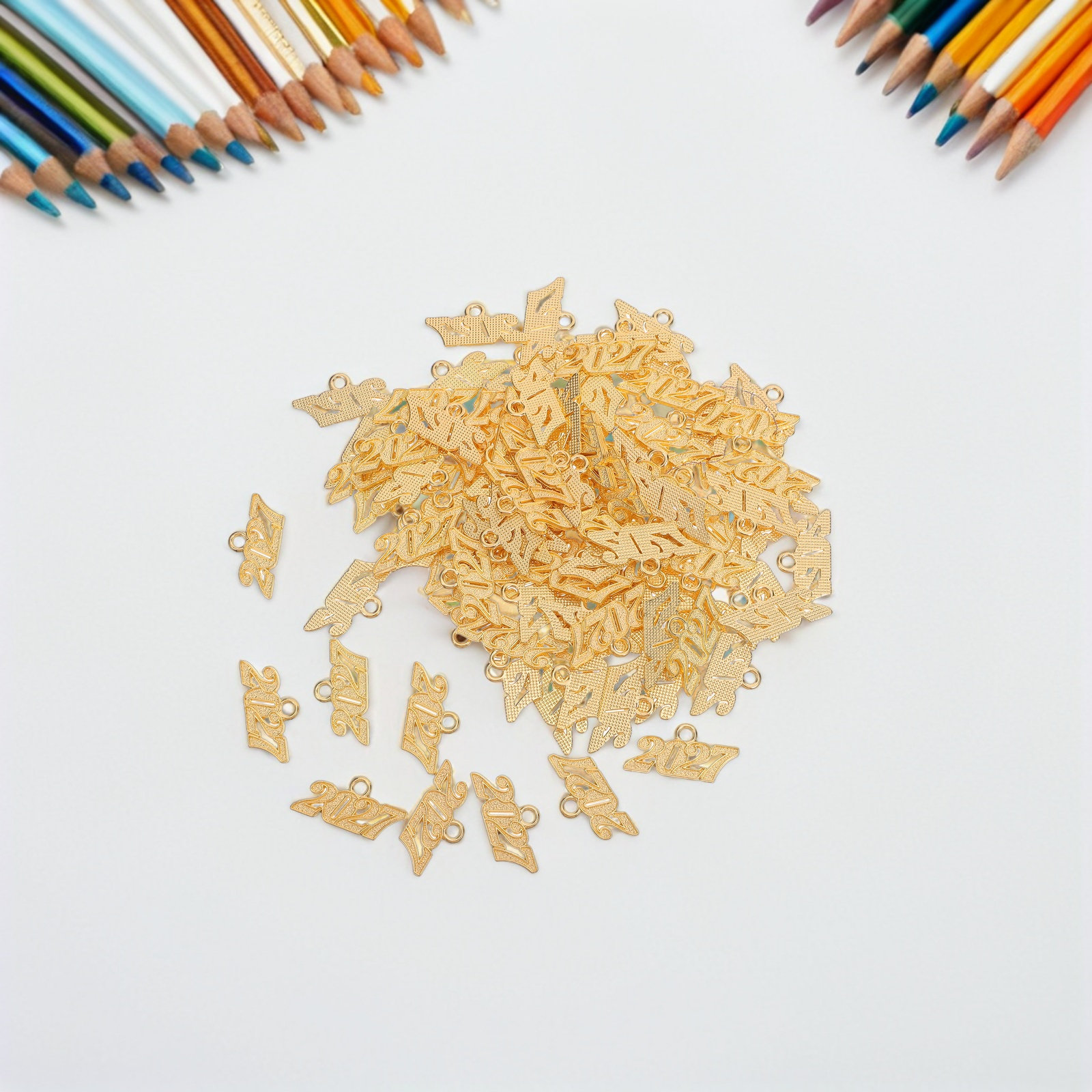 100Pcs 2027 Tassel Charms Grad - Jewelry Making Classes 评论和价格