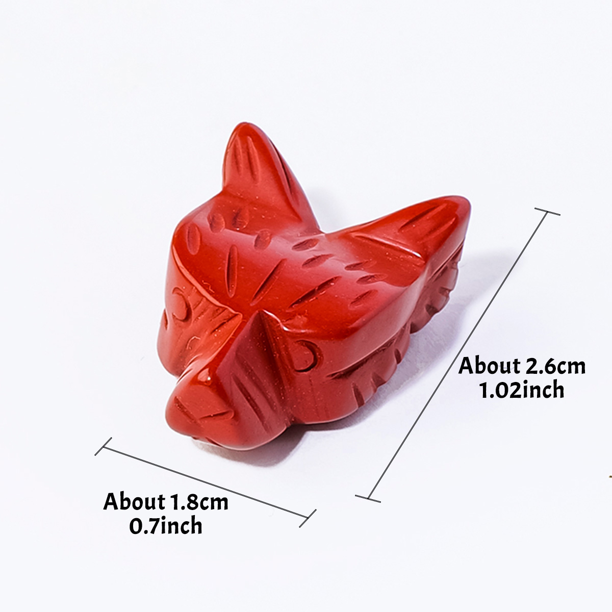 1PC Natural Crystal Carved Fox - Jewelry Making Desk 评论和价格