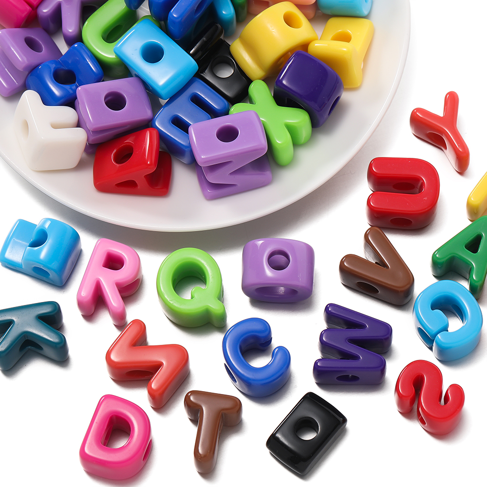 10pcs/lot Mixed Color Big Hole - Jewelry Making 4 Year Old 评论和价格