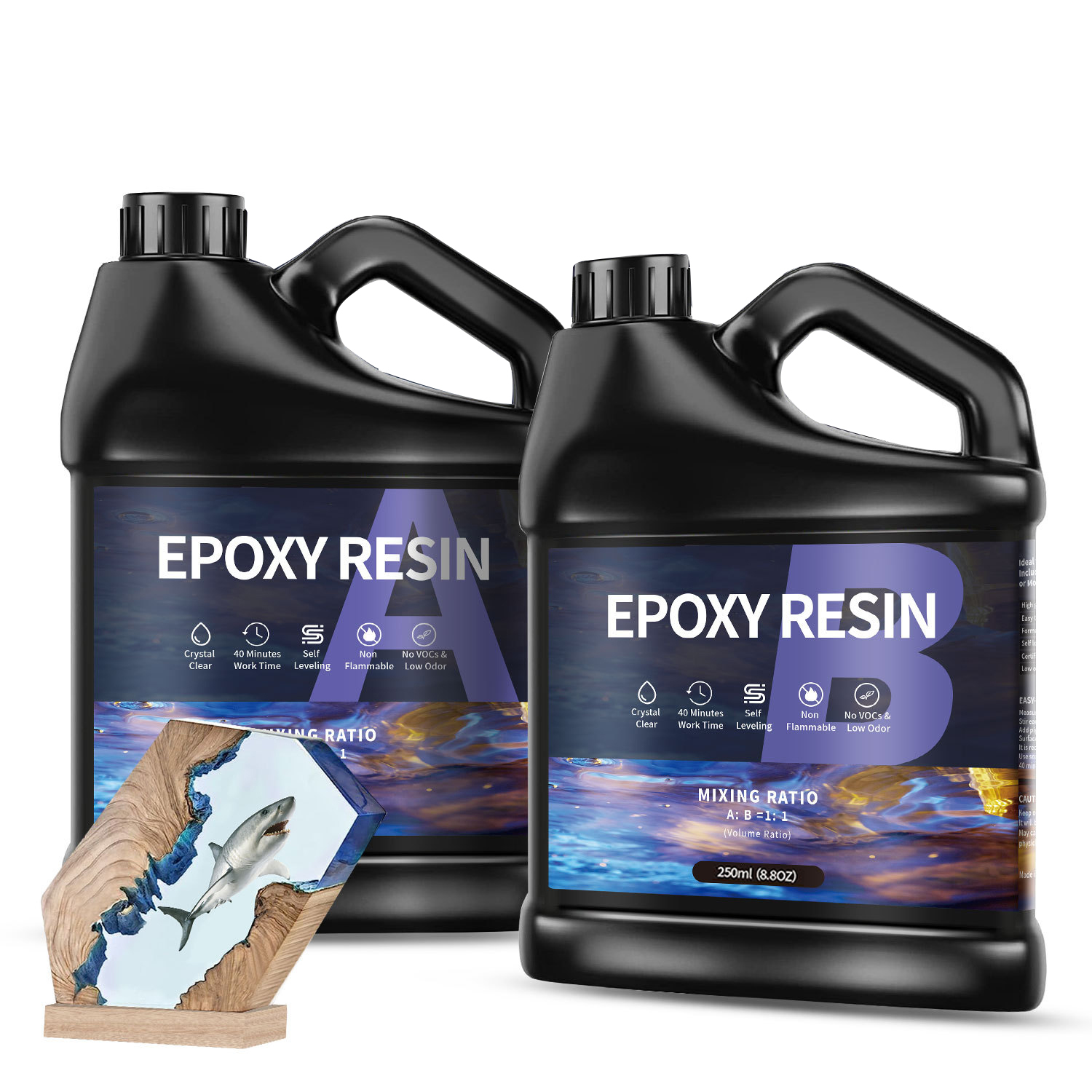 500g/1000g  AB Epoxy Resin Glu - Jewelry Making Uv Resin Kit 评论和价格