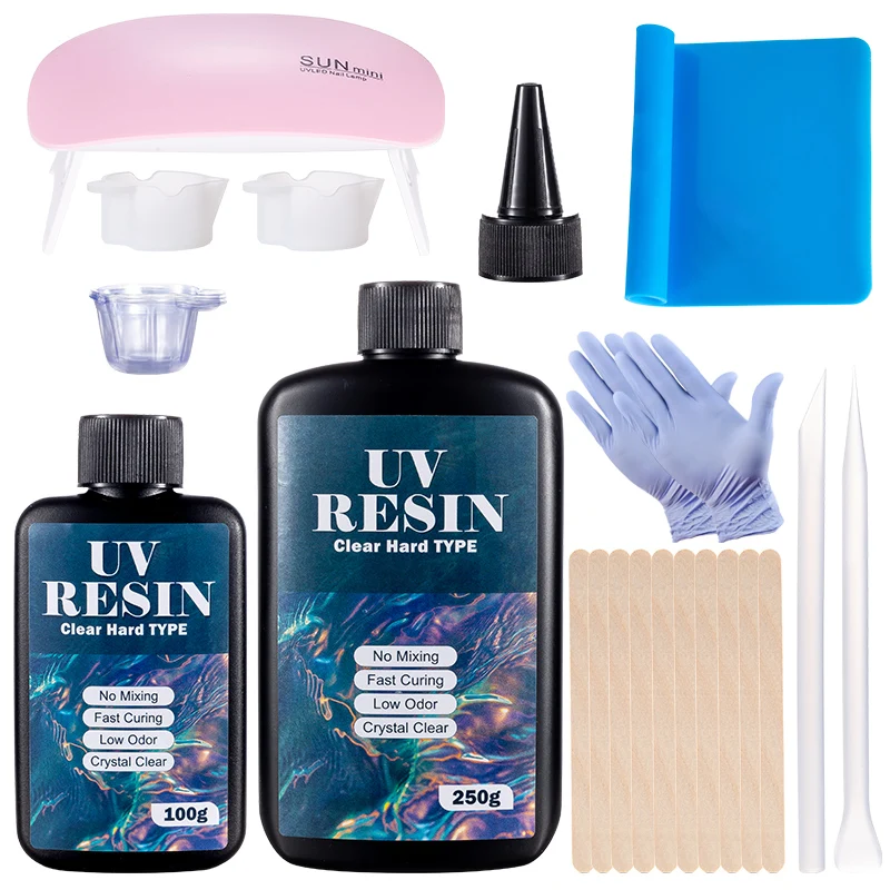 Hard UV Resin Glue Kit Fast Cu - Jewelry Making Uv Resin Kit 评论和价格
