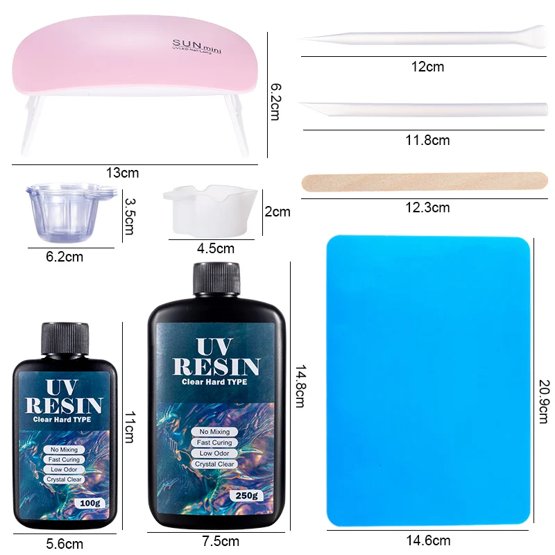 Hard UV Resin Glue Kit Fast Cu - Jewelry Making Uv Resin Kit 评论和价格