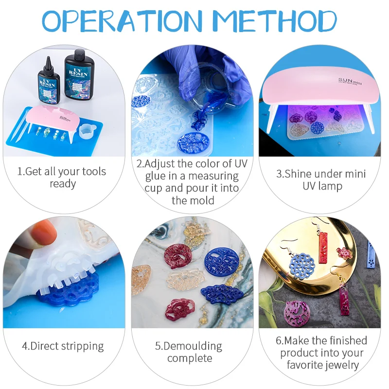 Hard UV Resin Glue Kit Fast Cu - Jewelry Making Uv Resin Kit 评论和价格