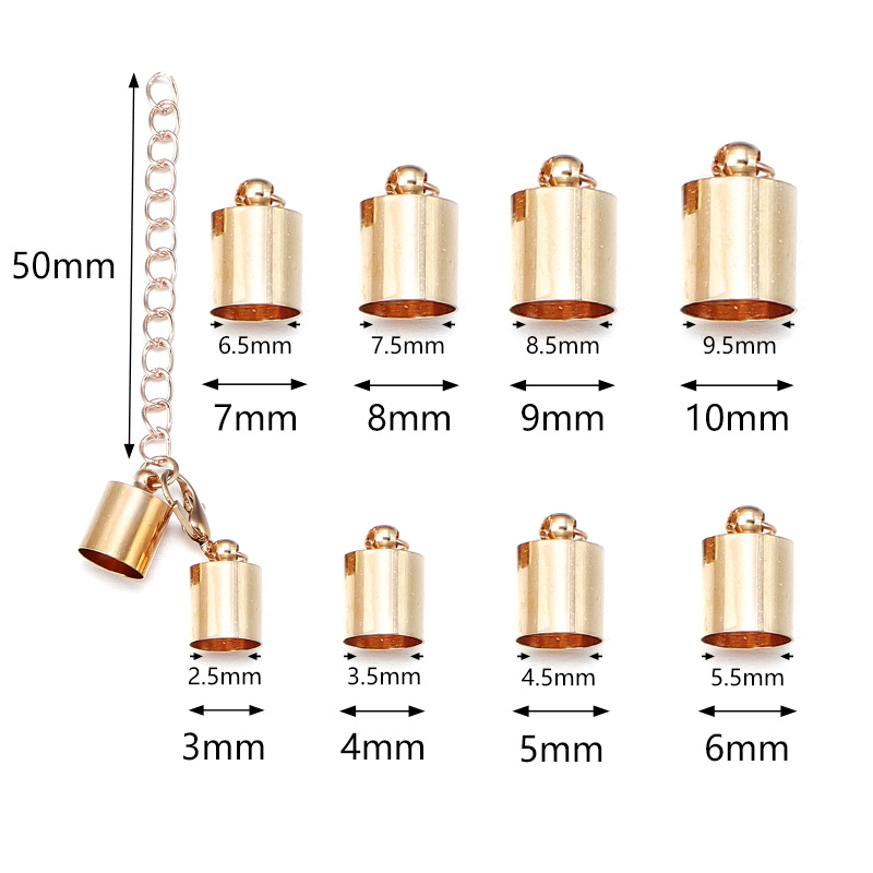 10Sets Leather Cord End Caps W - Jewelry Making Necklaces 评论和价格