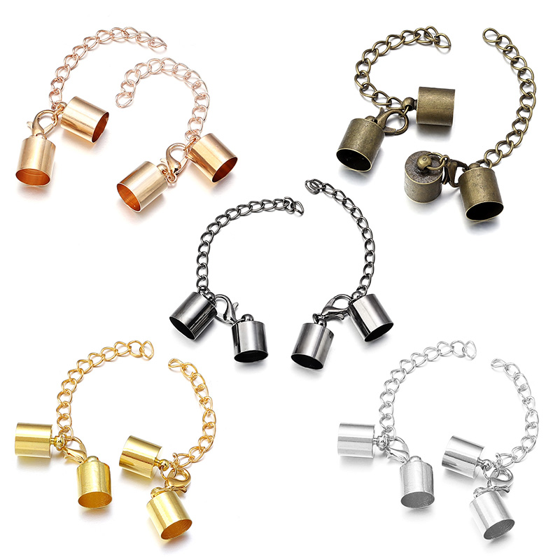 10Sets Leather Cord End Caps W - Jewelry Making Necklaces 评论和价格