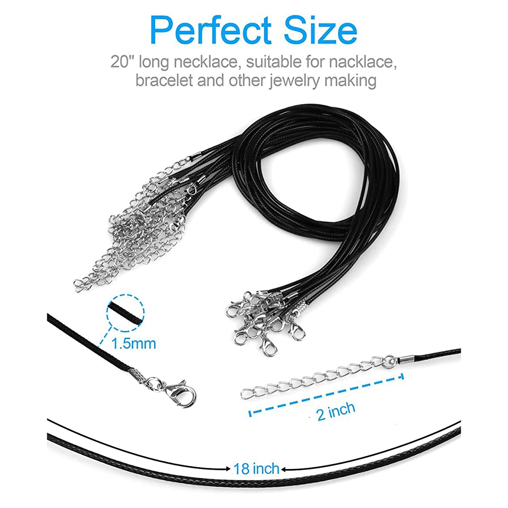 ABQR 24PCS Cord Necklace, 20 i - Jewelry Making Necklaces 评论和价格