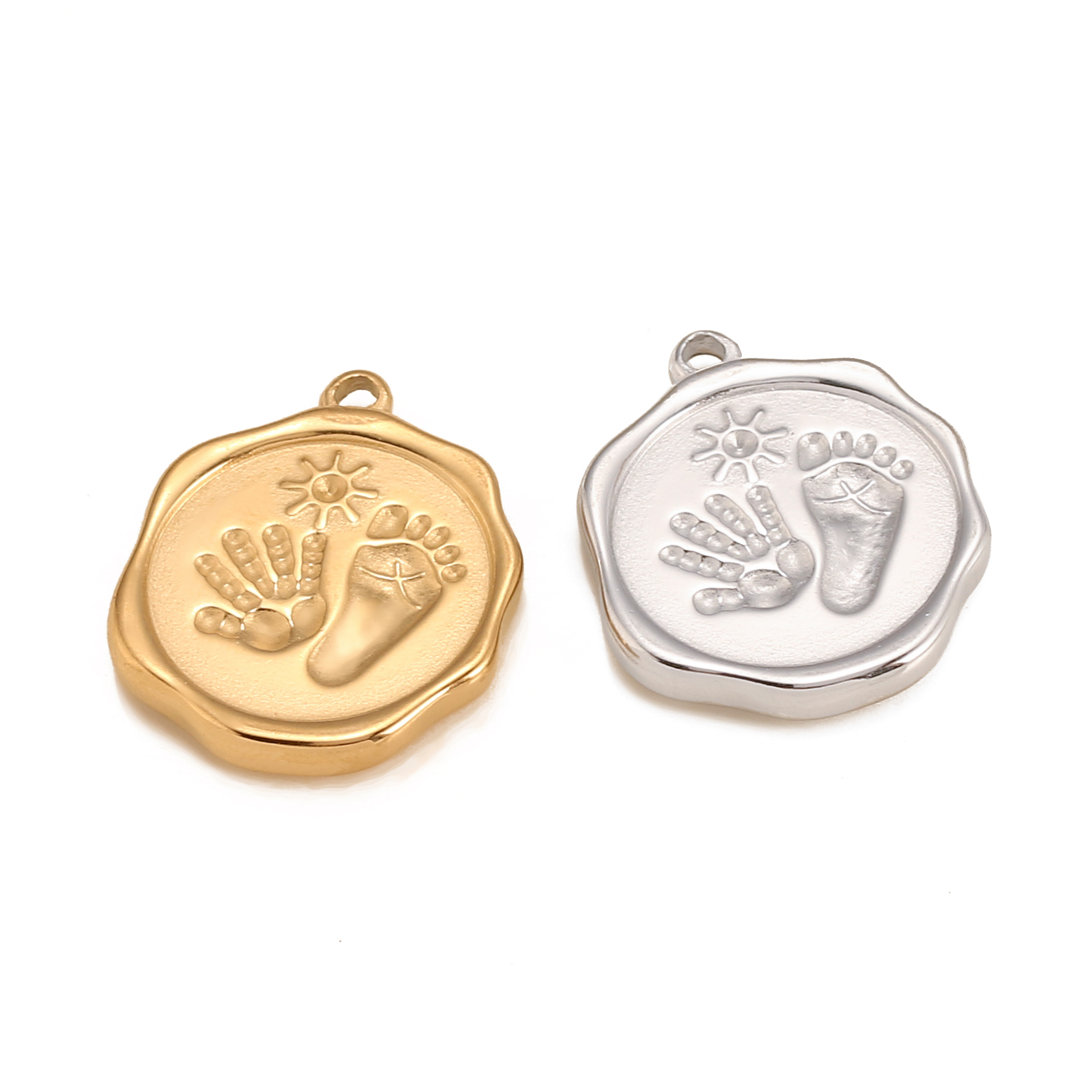 3PC Stainless Steel Cute Baby  - Jewelry Making 4 Year Old 评论和价格