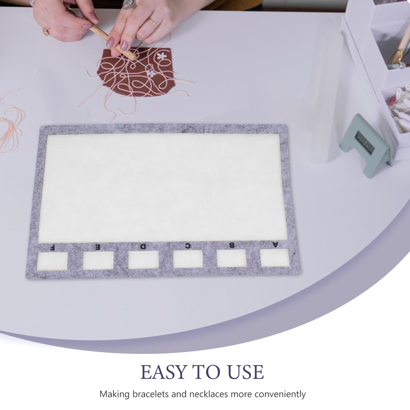 11.4x7.6 Inch Felt Bead Board  - Jewelry Making Tray 评论和价格