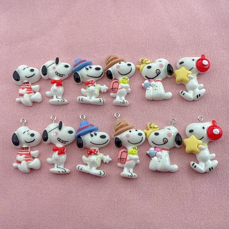 10pcs resin cute little dog pe - Jewelry Making Accessories 评论和价格