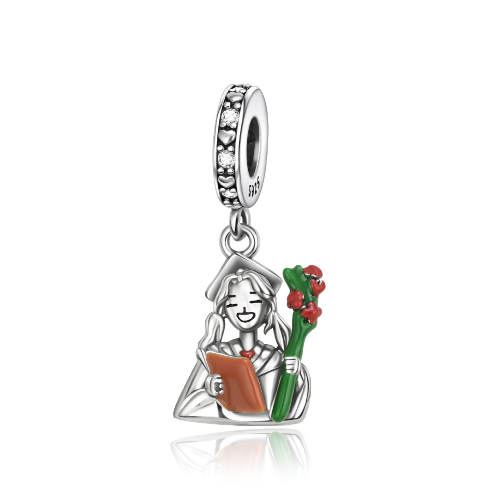 Silver-Plated Graduation Girl  - Jewelry Making Diploma 评论和价格