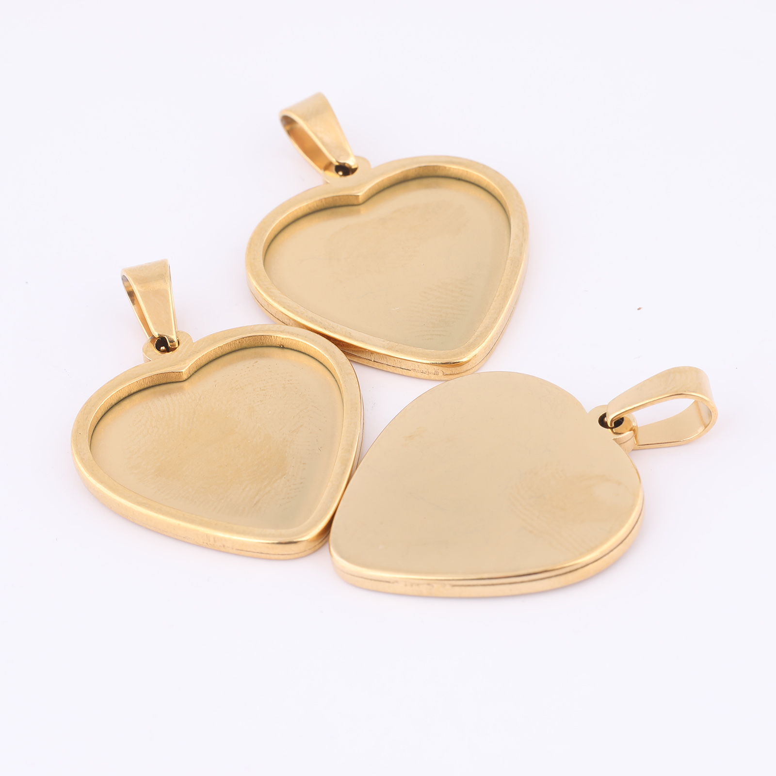 5pcs 20mm Heart Cabochon Trays - Jewelry Making Tray 评论和价格