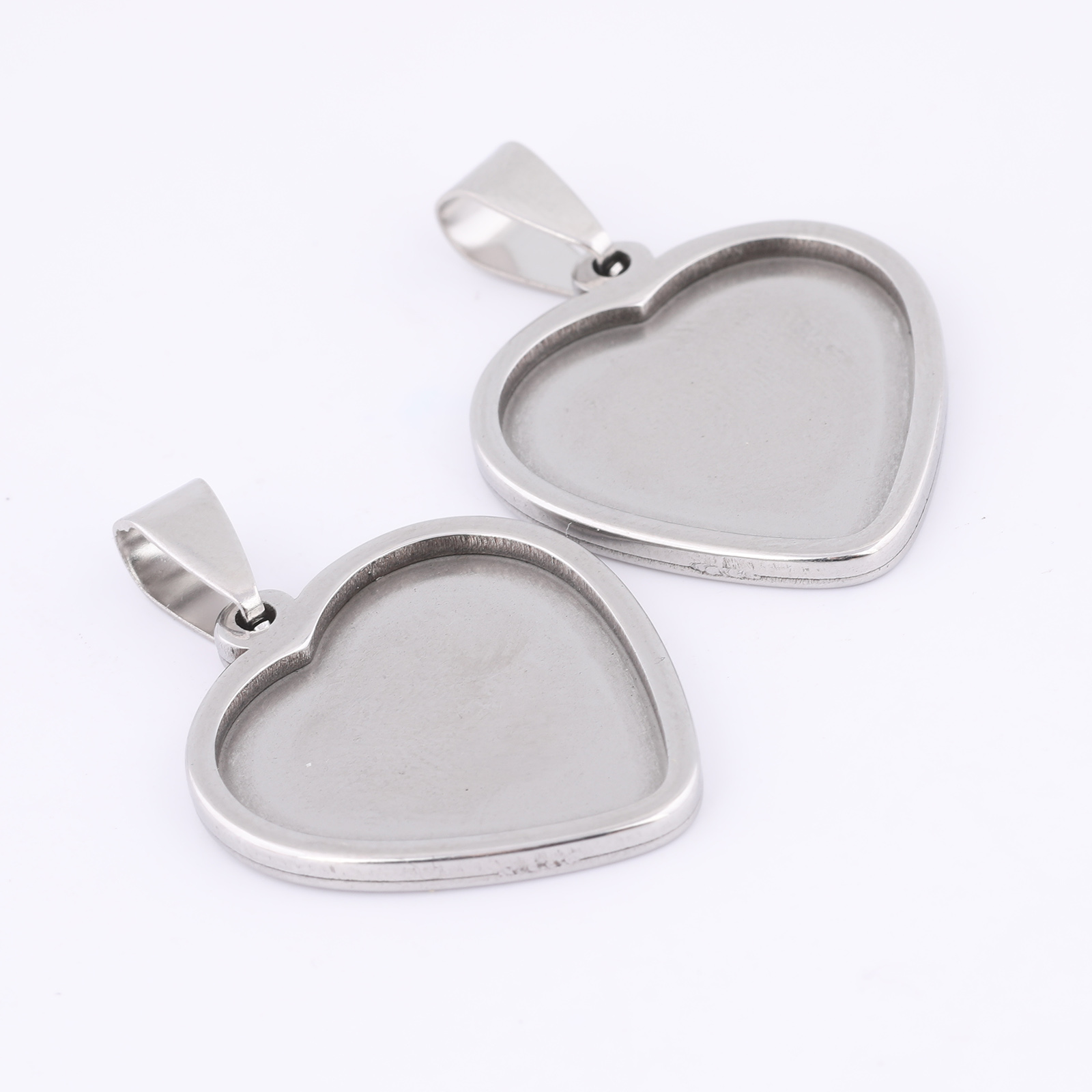 5pcs 20mm Heart Cabochon Trays - Jewelry Making Tray 评论和价格