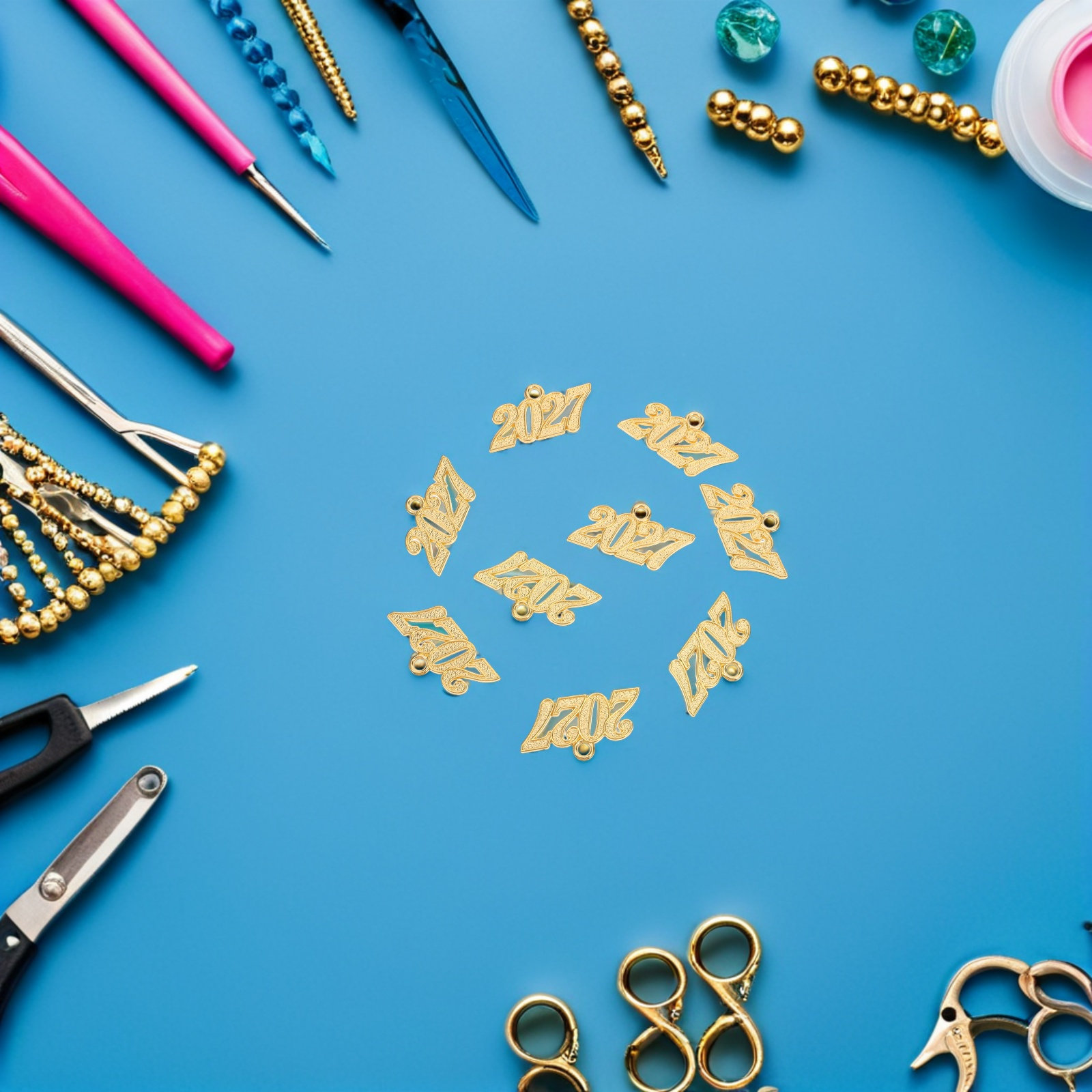 50Pcs 2027 Tassel Charm for Gr - Jewelry Making Classes 评论和价格