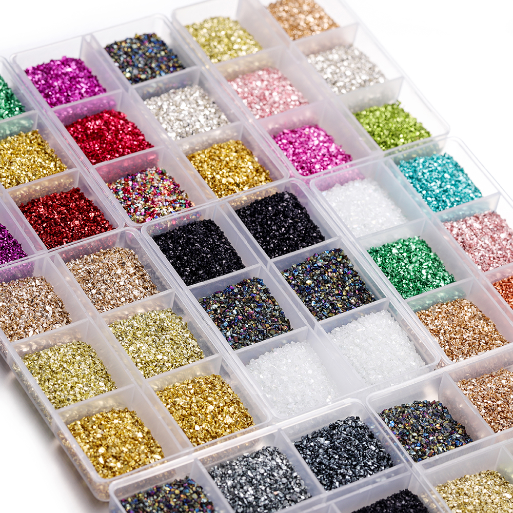 30g Broken Glass Stones Epoxy  - Jewelry Making Uv Resin Kit 评论和价格