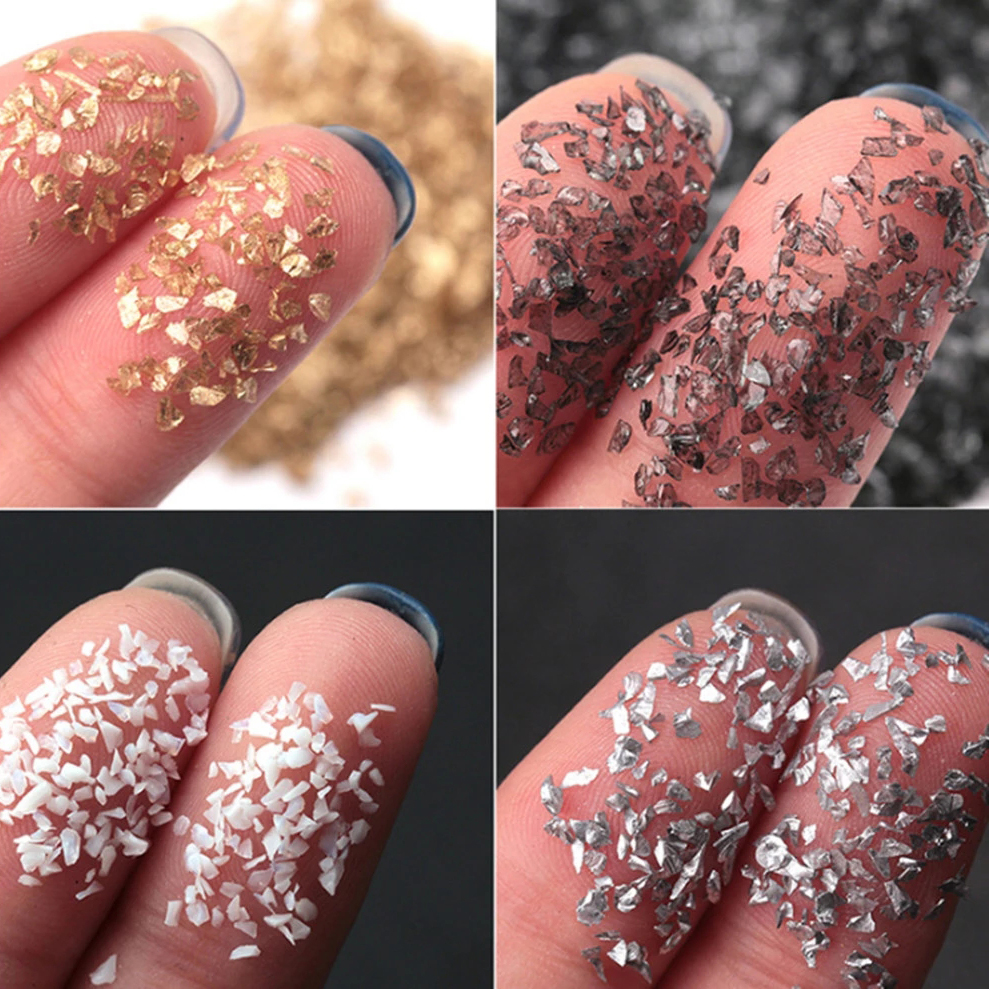 30g Broken Glass Stones Epoxy  - Jewelry Making Uv Resin Kit 评论和价格