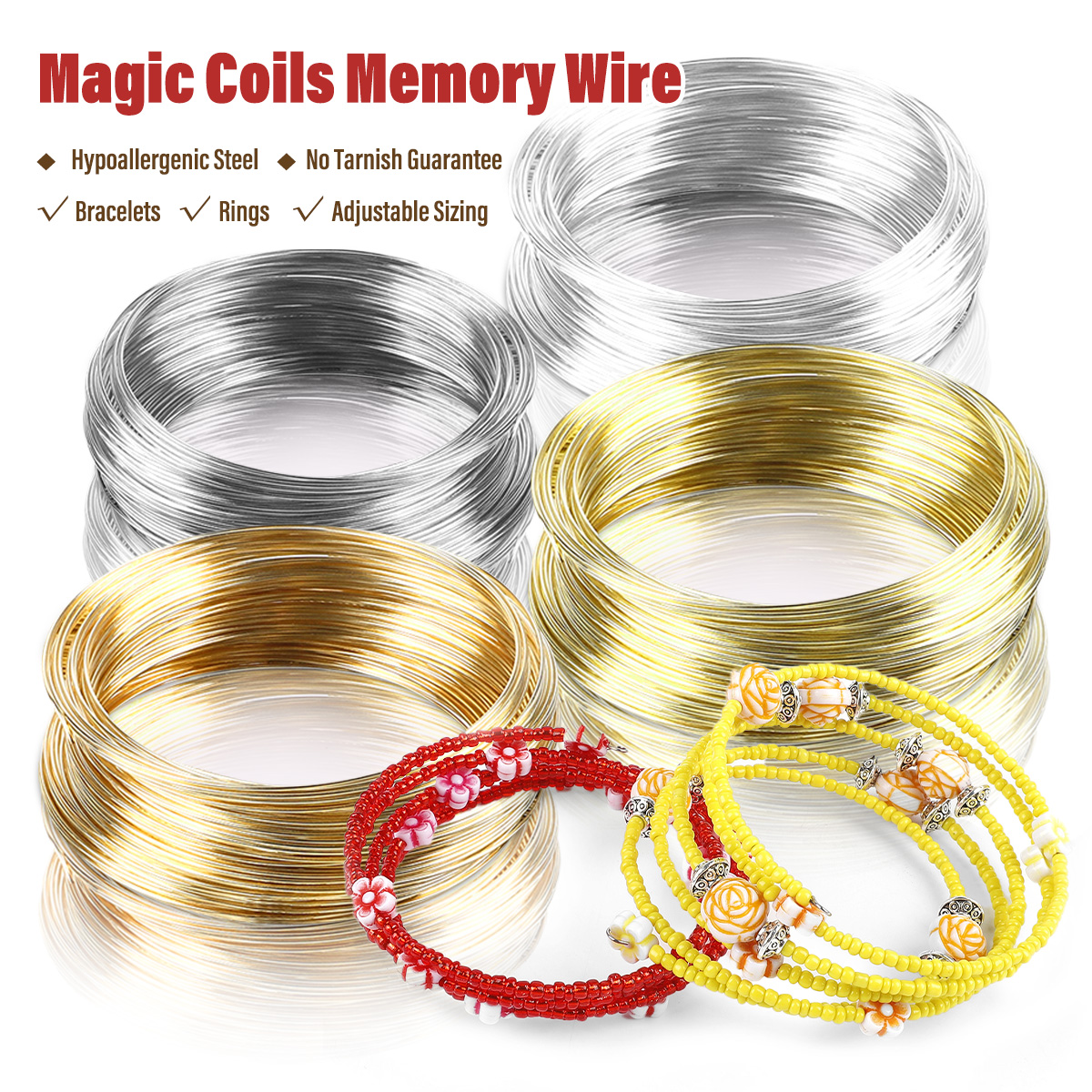 0.6mm Stainless Steel Memory W - Memory Wire Bracelet 评论和价格